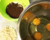 簡単チョコロールケーキ♪作り方1写真