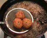 レモンで食べるれんこんと鶏挽の団子作り方4写真