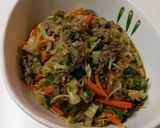 やみつきッ！！野菜たっぷり牛肉チャプチェ作り方8写真