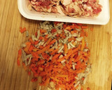 旨飯！豚肉としょうがの炊き込みごはん♡作り方1写真