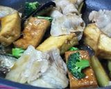 柔らか豚バラ肉と厚揚げの甘辛炒め作り方7写真