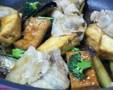 柔らか豚バラ肉と厚揚げの甘辛炒め作り方7写真
