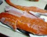 しゃけ　ざんぎ　（しゃけの竜田揚げ）作り方1写真