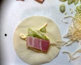 余った餃子の皮ピザねぎべ～作り方3写真