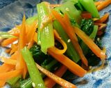 野菜を食べよう！小松菜と人参のナムル★作り方4写真