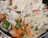 むき海老とキャベツの居酒屋焼きビーフン作り方4写真