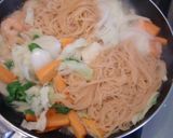 むき海老とキャベツの居酒屋焼きビーフン作り方5写真