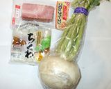 カブのあんかけ煮物♪チクワとほうれん草作り方1写真