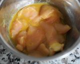 鶏のピカタ、辛子風味作り方1写真