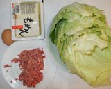 豆腐の中華風ロールキャベツ♪簡単あんかけ作り方1写真