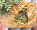 スピルリナジェノベーゼのおばけデコピザ作り方6写真