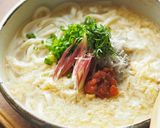 白だしで作る★梅玉あんかけうどん作り方9写真