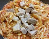マグロとレンコンの簡単トマトパスタ♪♥作り方5写真