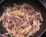 牛肉とじゃがいもの和風炒め作り方3写真