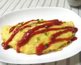 リメイク！麻婆豆腐でオムそば♬作り方5写真