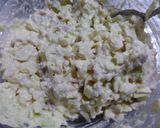 生地に豆腐1丁入り☆ふわふわお好み焼き作り方4写真