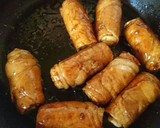☆簡単☆肉巻きチーズちくわの照り焼き作り方4写真