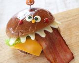 ハロウィンおばけデコバーガー作り方3写真