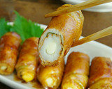 ☆簡単☆肉巻きチーズちくわの照り焼き作り方5写真