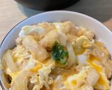 鶏胸肉のふわとろ親子丼😋めんつゆで簡単10分作り方7写真