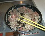 お弁当にも　楽々♪牛肉とエノキの混ぜご飯作り方1写真