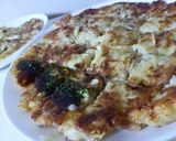 生地に豆腐1丁入り☆ふわふわお好み焼き作り方8写真