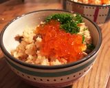 燻製秋鮭の炊き込み親子御飯作り方8写真