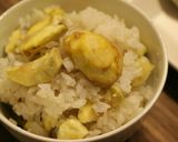 【簡単！調味料一つ！】秋の味覚♪栗ご飯作り方2写真