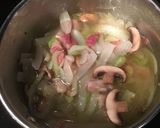 野菜たっぷりパスタ入りトマトスープ作り方7写真