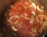 野菜たっぷりパスタ入りトマトスープ作り方10写真