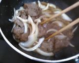ねぎ玉牛丼作り方2写真