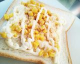 節約簡単！朝ごはんに♪コーンマヨトースト作り方1写真
