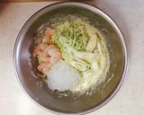 満足感たっぷりヘルシー♡えびのお好み焼き作り方4写真