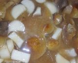 味噌汁　なめこ　エリンギ作り方4写真