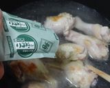 鶏手羽元とネギで、鶏すき煮作り方4写真