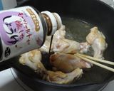 鶏手羽元とネギで、鶏すき煮作り方5写真