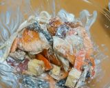 鮭ときのこと薩摩芋のマヨわさ和え。作り方8写真
