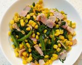 コーンたっぷり☆ほうれん草のバター炒め作り方7写真