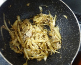 ゴボウの肉味噌炒チーズ焼き作り方4写真