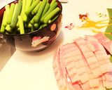 簡単☆ニンニク芽とベーコンのうま塩炒め☆作り方1写真