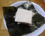 炊き込みご飯とチーズのおにぎらず作り方3写真