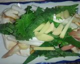 蒸しかじきとたっぷりの薬味作り方6写真