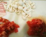 めっさ簡単 トマトベーコンのきのこパスタ作り方2写真