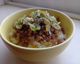 スピードごはん♡ひき肉バージョンの豚丼作り方4写真
