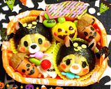 ツムツムチップとデールハロウィンキャラ弁作り方1写真