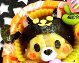 ツムツムチップとデールハロウィンキャラ弁作り方2写真