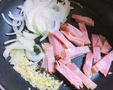 簡単★キャベツとベーコンのクリームパスタ作り方4写真