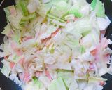 簡単★キャベツとベーコンのクリームパスタ作り方6写真