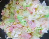 簡単★キャベツとベーコンのクリームパスタ作り方8写真
