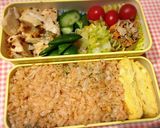 圧力鍋で☆3種の鶏だしごはんとポテサラを作り方10写真